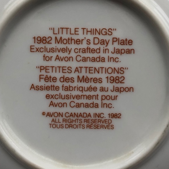 Cherished Moments/Little Things 1981-1982 PLATES - Picture 9 of 10